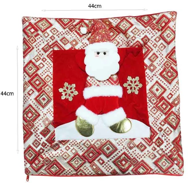 Χριστουγεννιάτικη Μαξιλαροθήκη με Άγιο Βασίλη 44 x 44 cm – Christmas Cushion Cover with Santa Claus