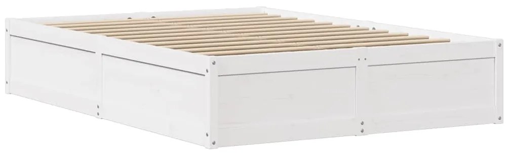 vidaXL Σκελετός Κρεβ. Χωρίς Στρώμα Λευκό 120x200 εκ Μασίφ Πεύκο