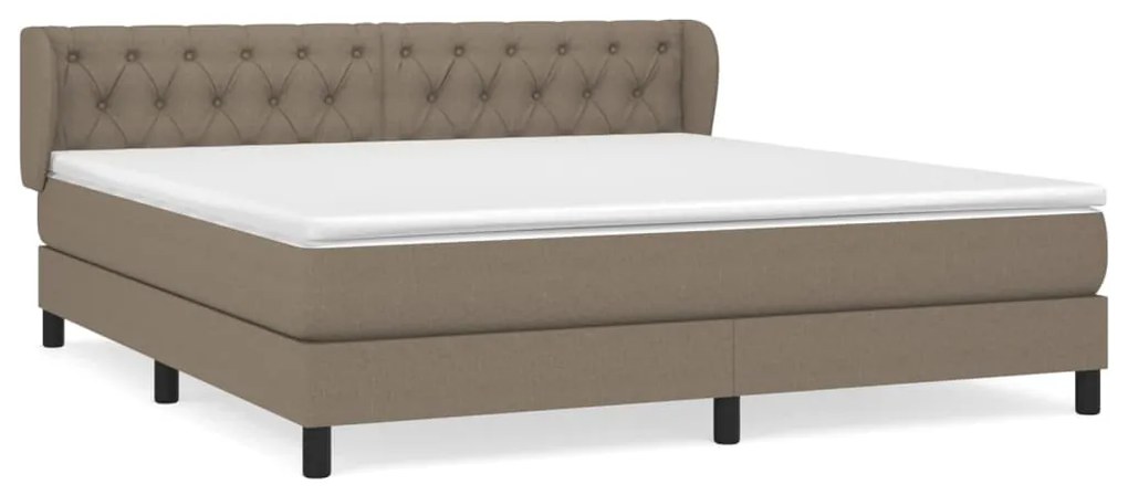 ΚΡΕΒΑΤΙ BOXSPRING ΜΕ ΣΤΡΩΜΑ TAUPE 160X200 ΕΚ. ΥΦΑΣΜΑΤΙΝΟ 3126497