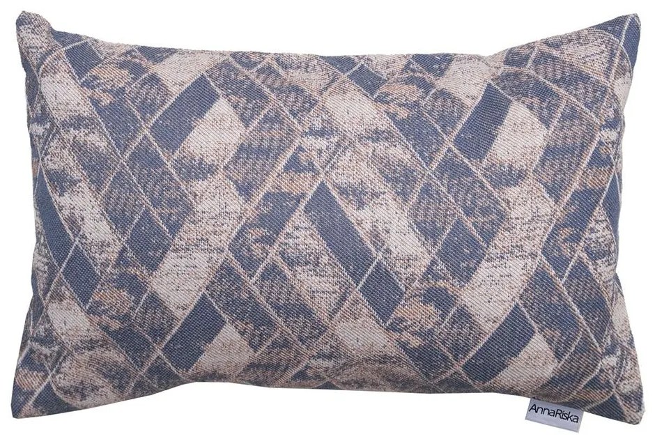 Μαξιλάρι Διακοσμητικό (Με Γέμιση) 1571 Denim Anna Riska 32x52 100% Cotton