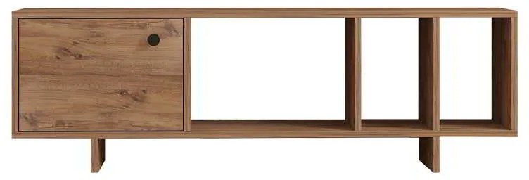 Έπιπλο τηλεόρασης Mueble pakoworld σε sonoma απόχρωση 140x29x45εκ