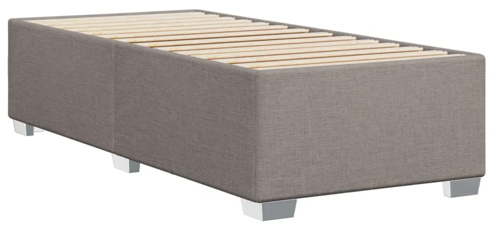 vidaXL Σκελετός Κρεβατιού Χωρίς Στρώμα Taupe 90x200 εκ. Υφασμάτινο