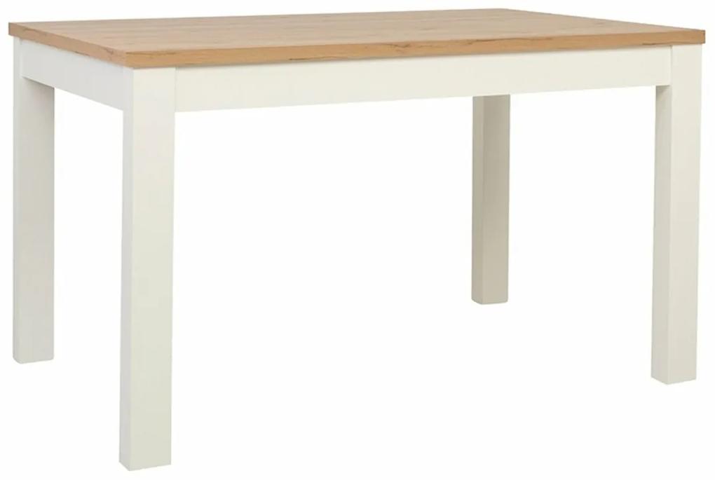 Τραπέζι Boston 450, Wotan δρυς, Άσπρο, 77x90x130cm, 34 kg, Πλαστικοποιημένη μοριοσανίδα | Epipla1.gr