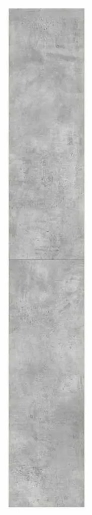 vidaXL Βιβλιοθήκη Σκυρόδεμα Γκρι 100 x 30 x 198 εκ. Επεξεργασμένο ξύλο