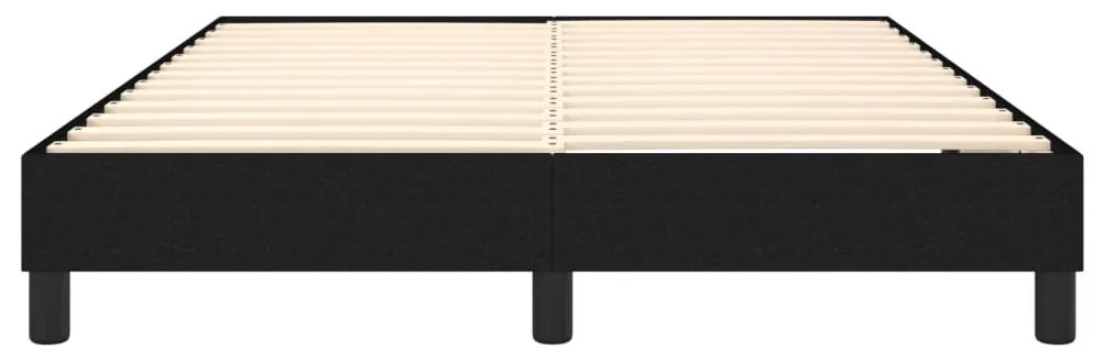 vidaXL Σκελετός Κρεβατιού με Ελατήρια Μαύρο 140x200 εκ.Υφασμάτινο