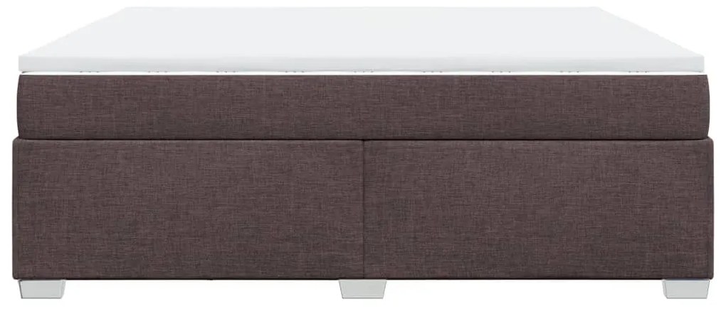 ΚΡΕΒΑΤΙ BOXSPRING ΜΕ ΣΤΡΩΜΑ ΣΚΟΥΡΟ ΚΑΦΕ 180X200 ΕΚ ΥΦΑΣΜΑΤΙΝΟ 3285154