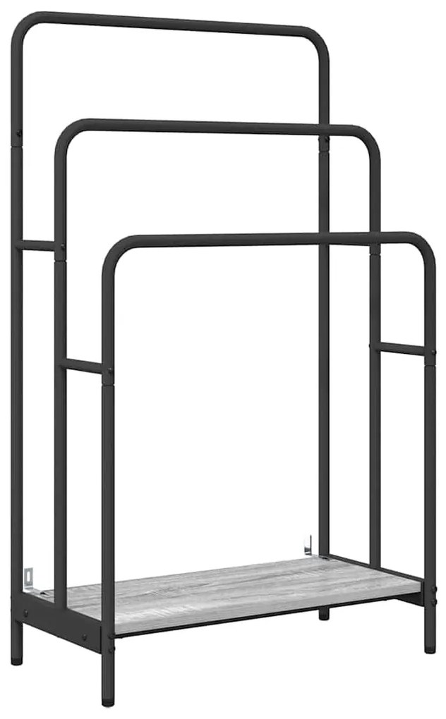 vidaXL Ράφι Ρούχων Γκρι sonoma 60 x 30 x 100.5 εκ Επεξεργασμένο ξύλο