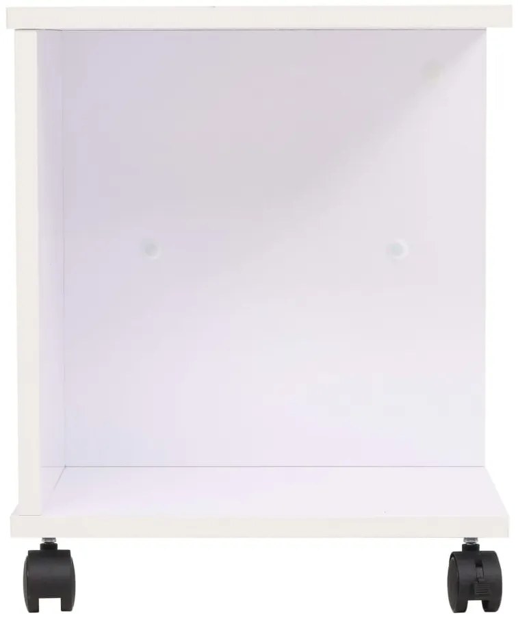 vidaXL Ραφιέρα με Ρόδες Λευκό Χρώμα 50 x 35 x 42 εκ.