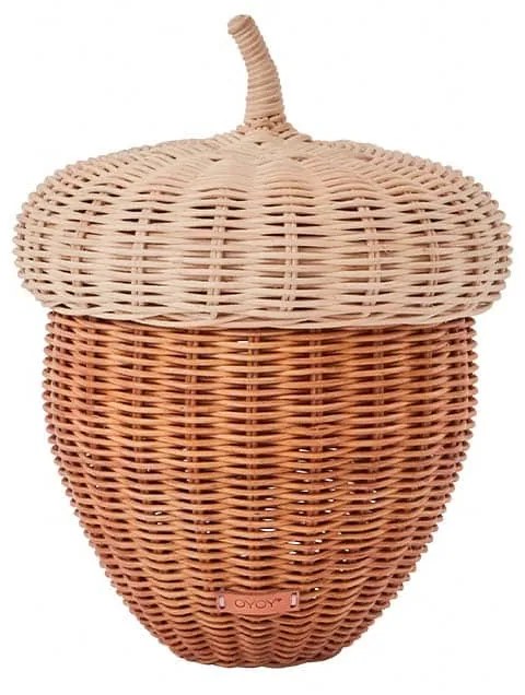 Acorn Καλάθι Αποθήκευσης Παιχνιδιών Καφέ, Ø34 x H37 cm OYOY