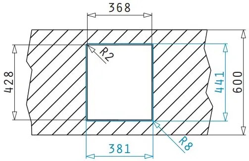 Νεροχύτης Pyramis Lume 1B-34X40