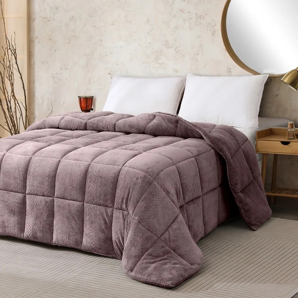 Κουβερτοπάπλωμα Flannel-Sherpa Μονό 160x220εκ. Shelby Berry Melinen 20003774