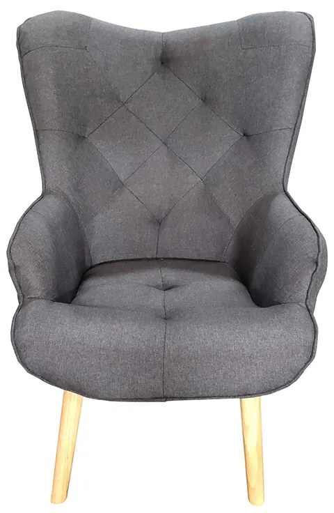 ADRIA ΜΠΕΡΖΕΡΑ DARK GREY ΥΦΑΣΜΑ 65Χ64Χ44-96εκ. ZITA PLUS 65Χ64Χ44-96εκ.