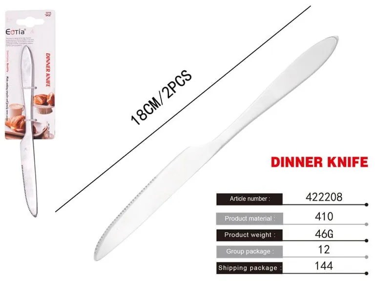 Μαχαίρια 2τμχ – Dinner knife-422208-63601