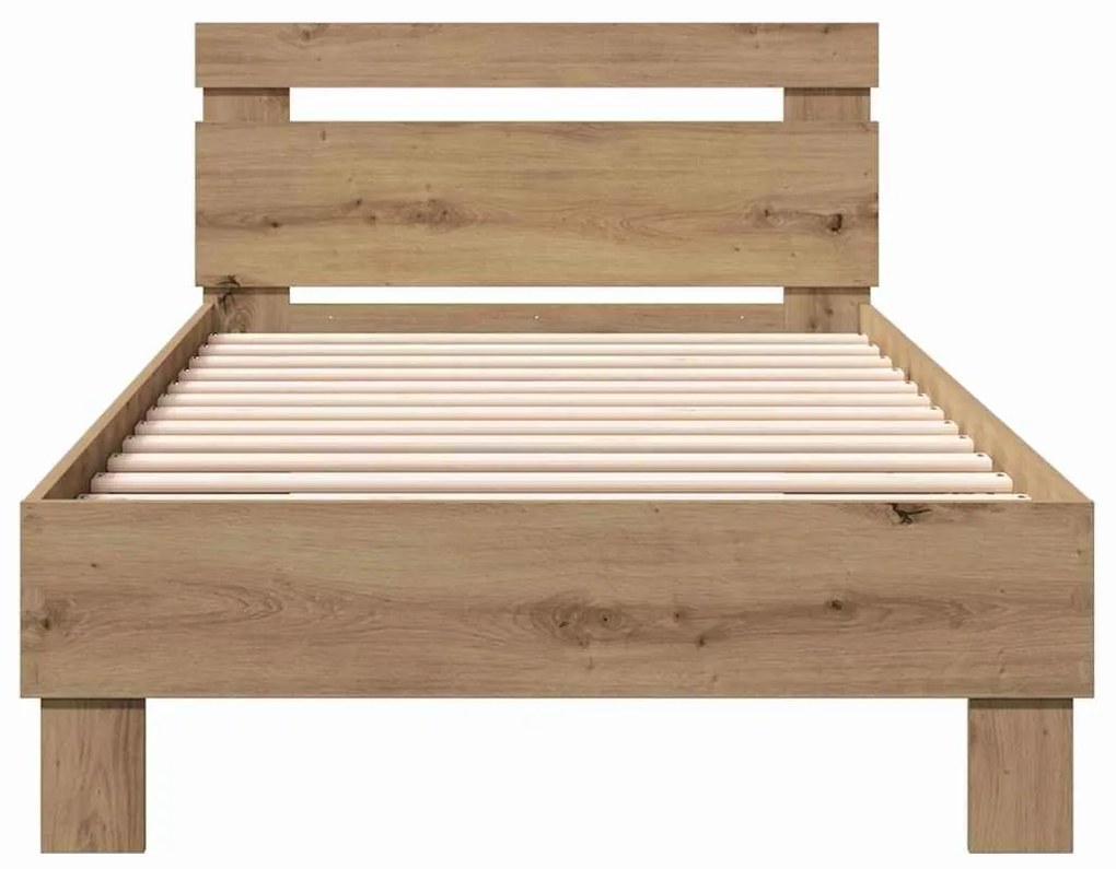 vidaXL Σκελετός Κρεβατιού με κεφαλάρι Artisan Oak 203 x 95 x 70 εκ