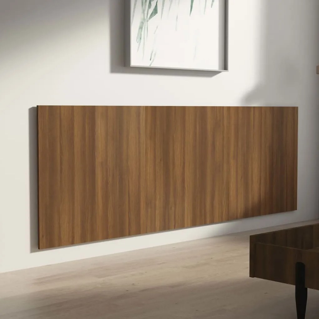 vidaXL Κεφαλάρι Κρεβατιού Καφέ Δρυς 240x1,5x80 εκ. Επεξεργασμένο Ξύλο