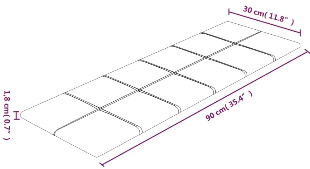 Πάνελ Τοίχου 12 τεμ. Ανοιχτό Κίτρινα 90x30εκ. 3,24μ² Υφασμάτινα - Κίτρινο