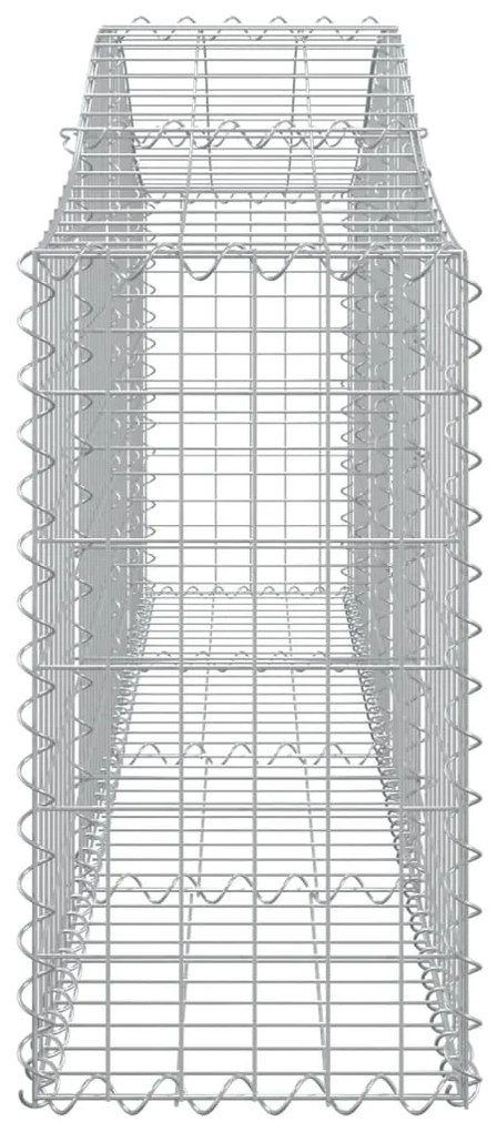 vidaXL Συρματοκιβώτια Τοξωτά 30 τεμ. 200x30x60/80 εκ. Γαλβαν. Ατσάλι