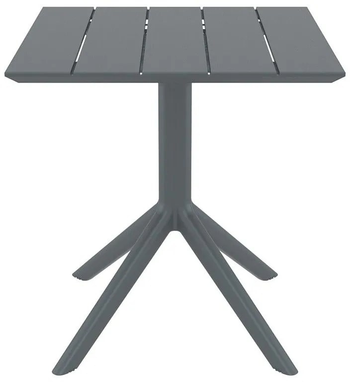 PARIS DARK GREY 70X70X74εκ. ΤΡΑΠΕΖΙ ΠΟΛ/ΝΙΟΥ