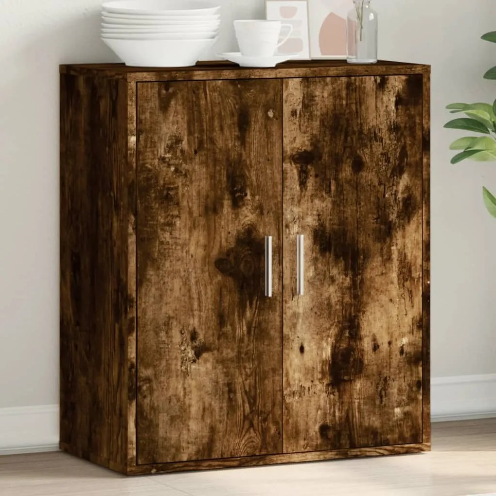 vidaXL Βοηθητικό Ντουλάπι Καπνιστή Δρυς 79x38x80εκ. Επεξεργασμένο Ξύλο