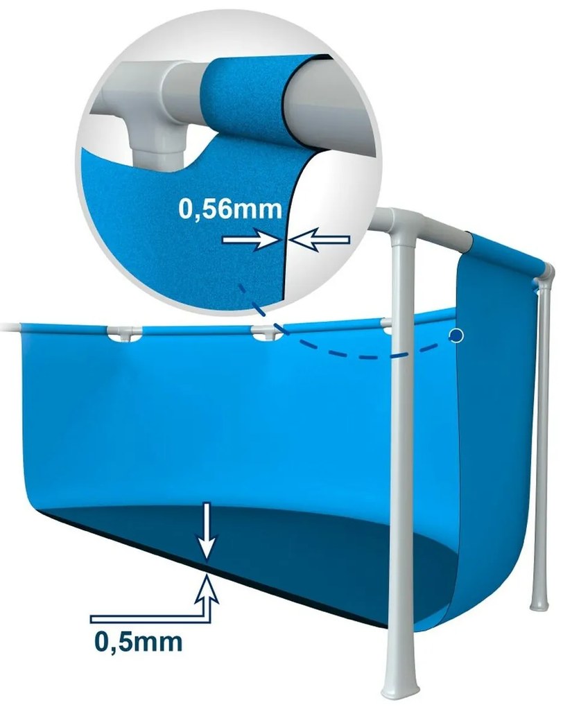 Πισίνα Αποσπώμενο Intex 220 x 150 x 60 cm Ροζ 1662 L