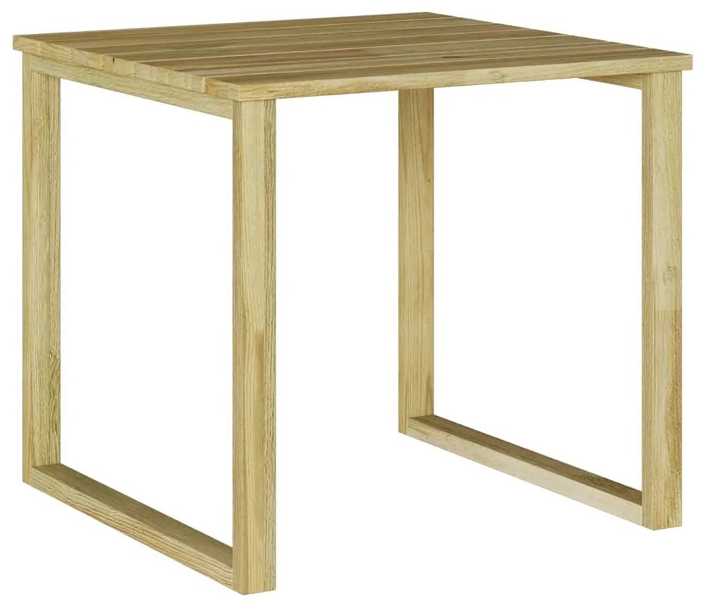 vidaXL Τραπέζι Ξαπλώστρας Καφέ 50.5 x 50 x 46 εκ.