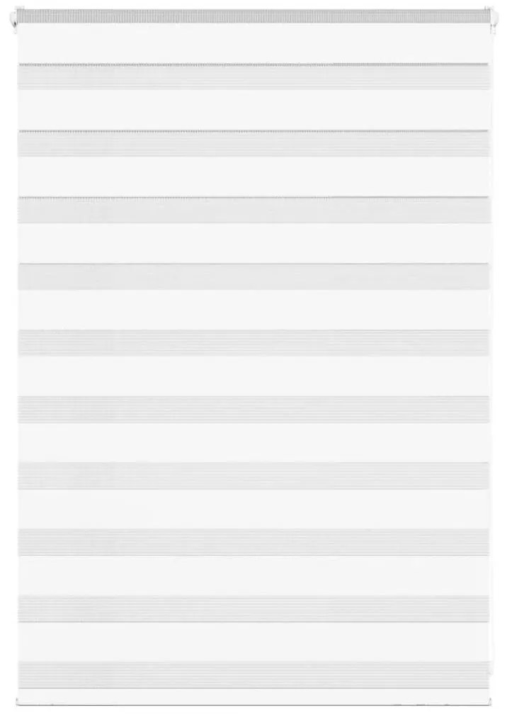 vidaXL Ζέβρα τυφλή Λευκό Πλάτος υφάσματος 100,9 εκ. Πολυεστέρας