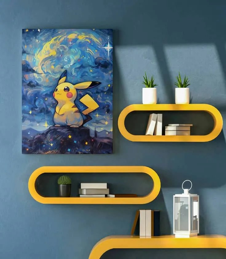 Πίνακας σε καμβά Pikachu KNV2443 80cm x 120cm