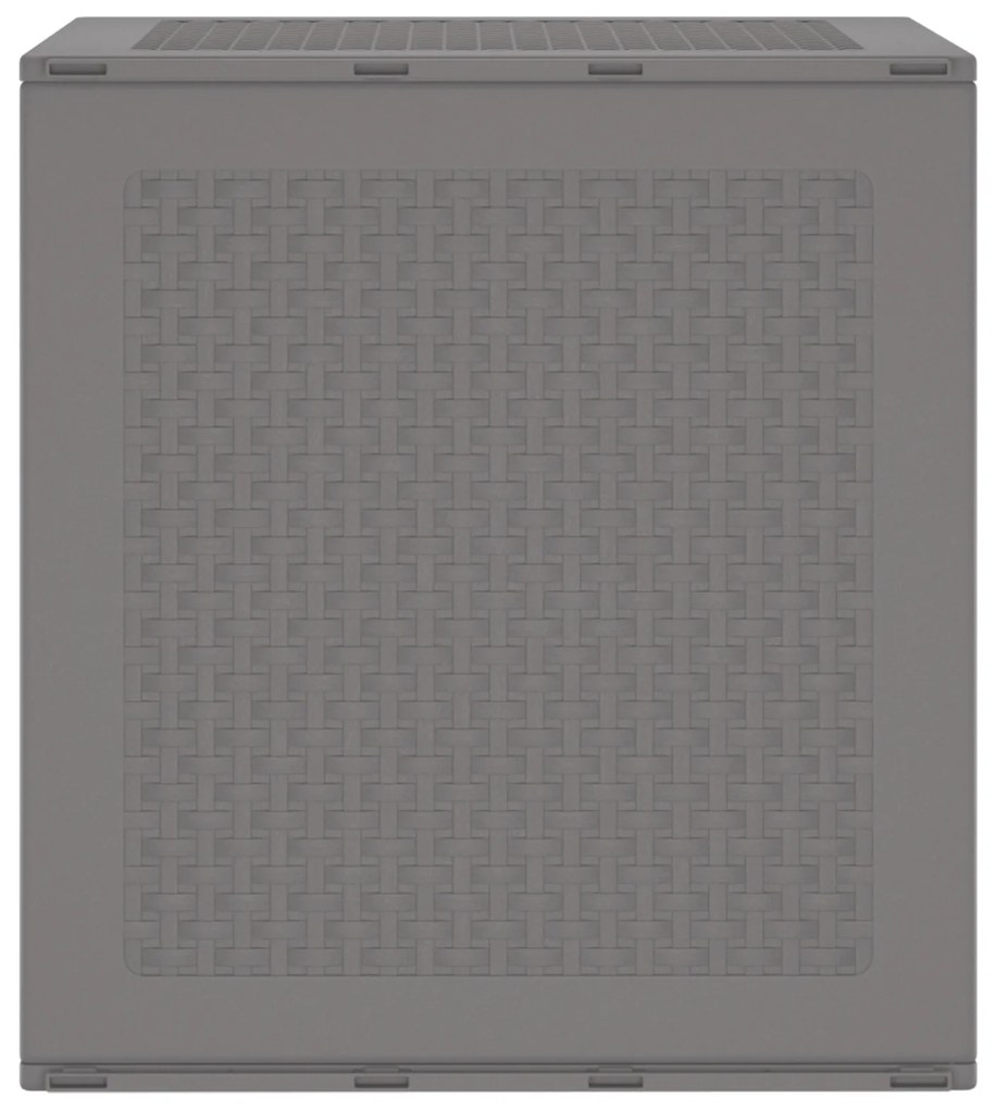 vidaXL Κουτί Αποθήκευσης Κήπου Ανοιχτό Γκρι 55x53x57 cm PP