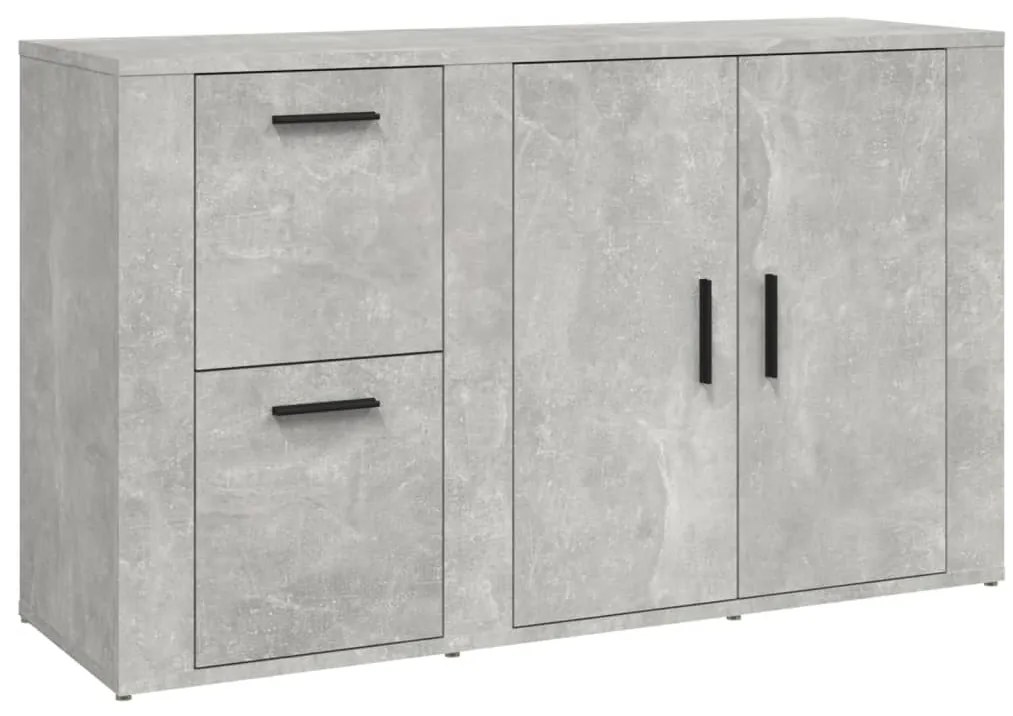 vidaXL Ντουλάπι Γκρι Σκυροδέματος 100x33x59,5 εκ. Επεξεργασμένο Ξύλο