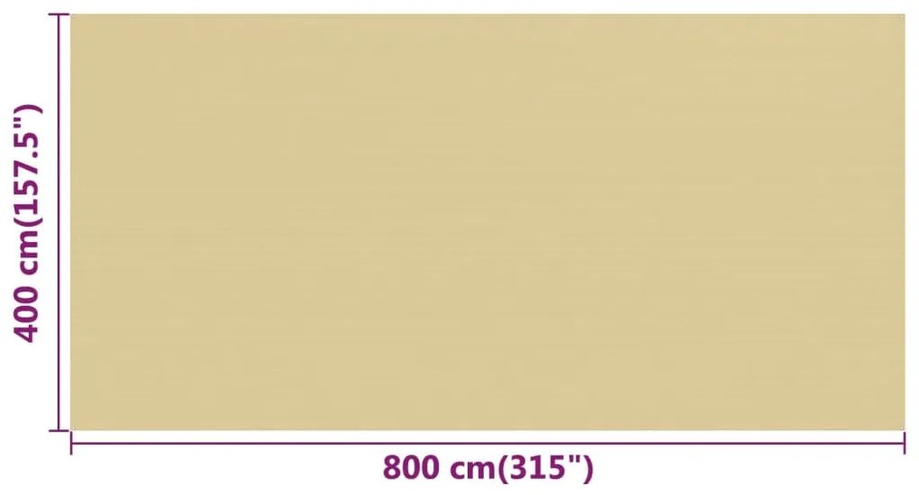 Χαλί Σκηνής Μπεζ 400x800 εκ. από HDPE