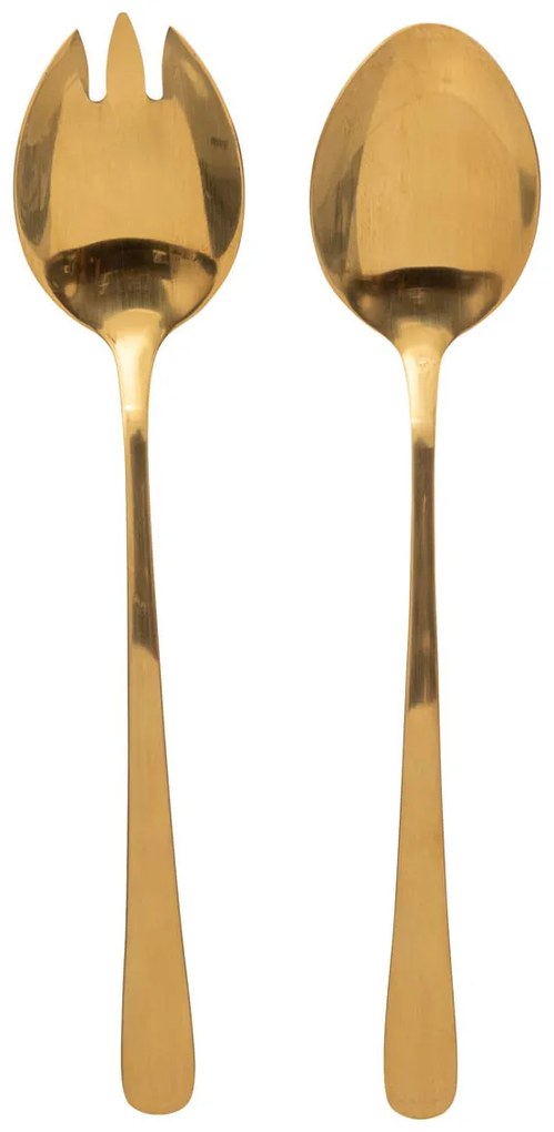 Κουτάλες Σαλάτας (Σετ 2τμχ) S-D Cutlery Gold 194918B