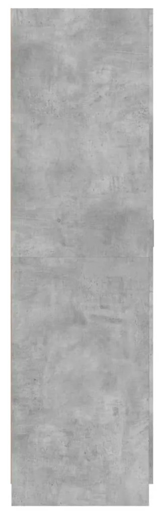 Ντουλάπα Γκρι του Σκυροδέματος 80 x 52 x 180 εκ. Μοριοσανίδα - Γκρι