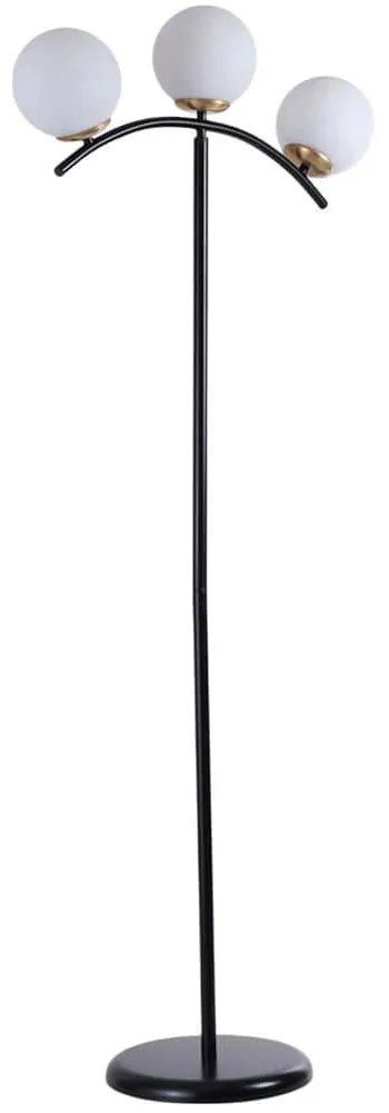 Φωτιστικό Δαπέδου 534LUN5450 30x154cm 3xE27 40W White-Black Opviq