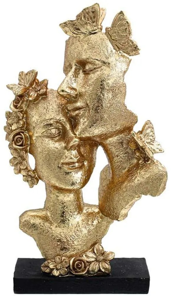 Διακοσμητική Φιγούρα Faces 374-224-407 17x10x29cm Gold Πολυρεσίνη