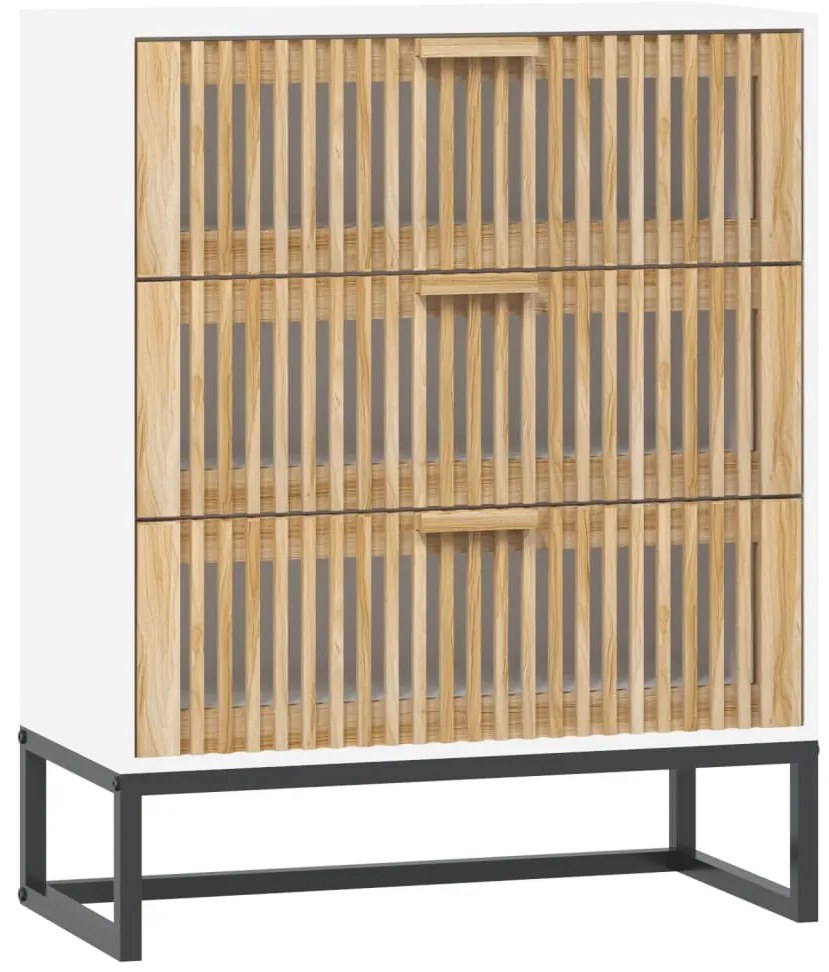 vidaXL Συρταριέρα Λευκή 60 x 30 x 75 εκ. από Επεξεργασμένο Ξύλο