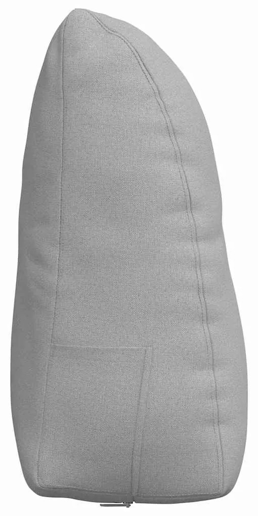 vidaXL Μαξιλάρι Πλάτης Σκίουρος Γκρί 60 x 24 x 50 εκ ύφασμα