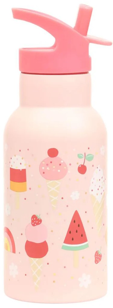 Παγούρι - Θερμός 350ml Με Καλαμάκι Α Little Lovely Company Ice-Cream DBSSIC70