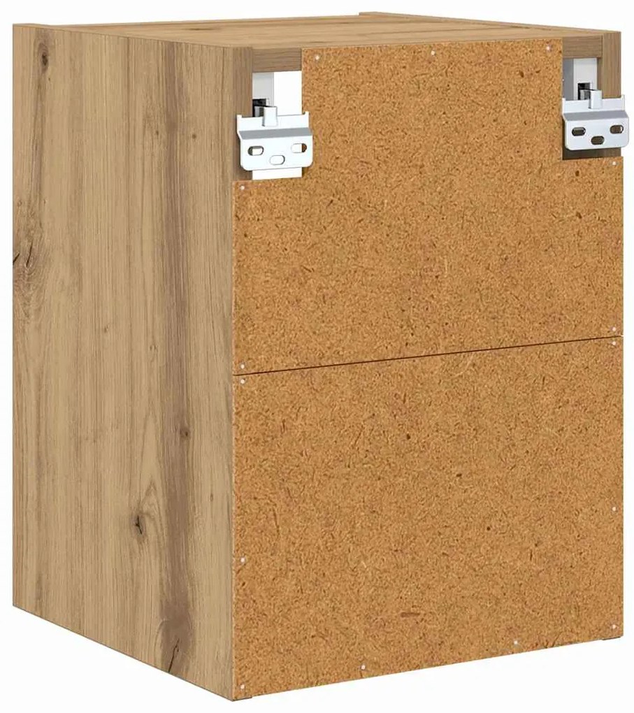 vidaXL Κρεμαστό ντουλάπι με αποθήκευση Artisan Oak 30 x 29,5 x 40 εκ.