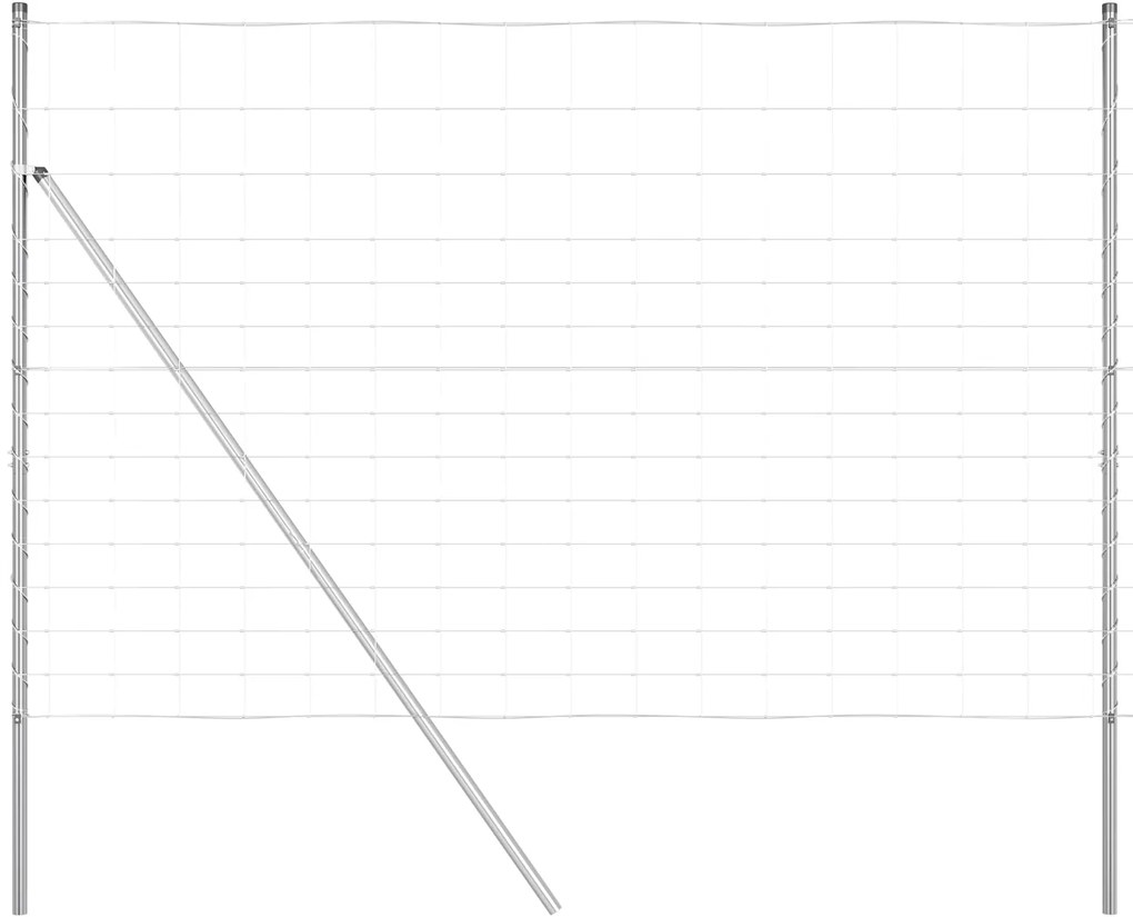 vidaXL Περίφραξη Αγρού 1.6x25 μ Γαλβανισμένος Χάλυβας