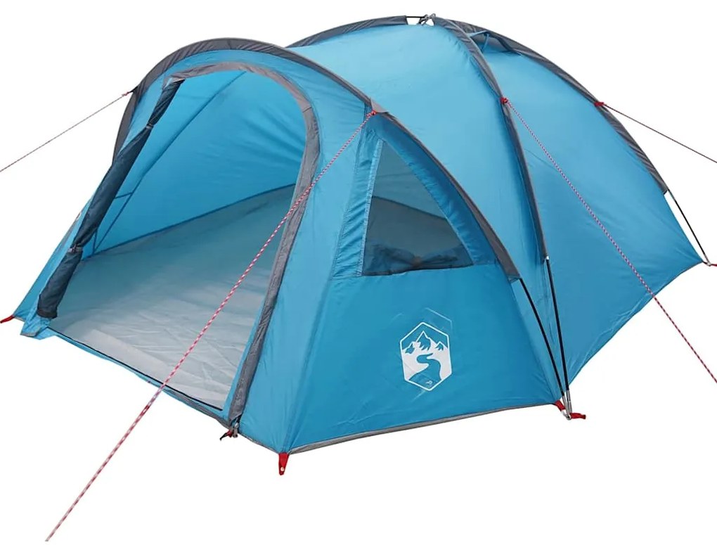 vidaXL Σκηνή Camping με στέγη Μπλε 308 x 268 x 130 εκ. Πολυεστέρας