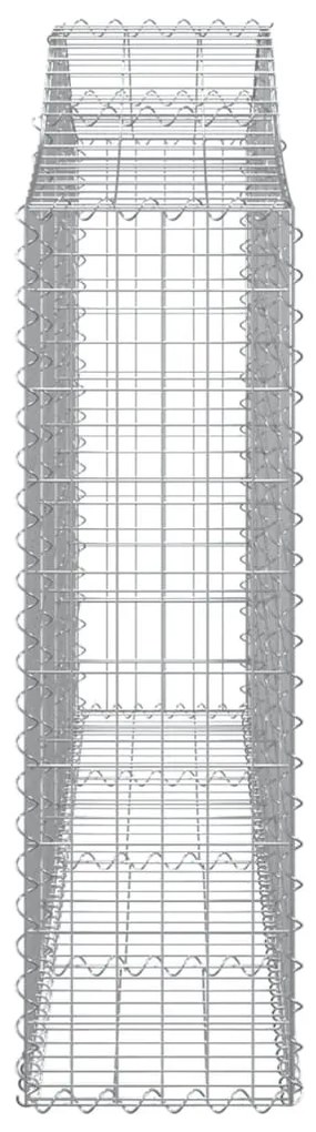 vidaXL Συρματοκιβώτια Τοξωτά 25 τεμ. 200x30x100/120 εκ. Γαλβαν. Ατσάλι