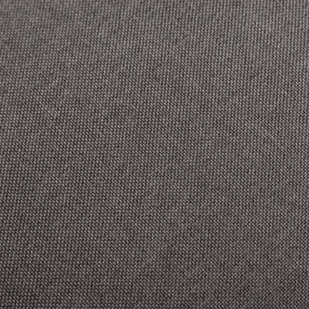 vidaXL Σκαμπό Μπαρ 2 τεμ. Σκούρο Γκρι Υφασμάτινα