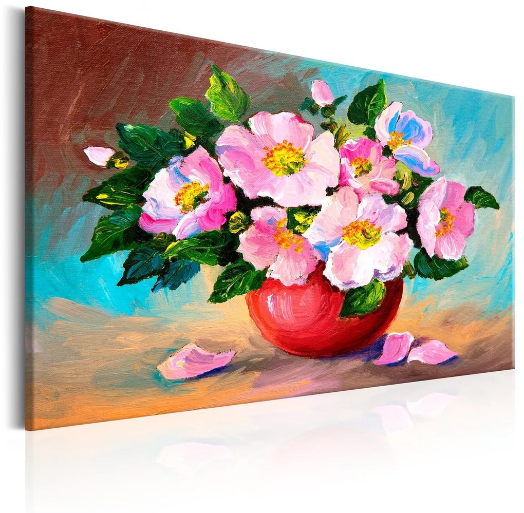 Χειροποίητα ζωγραφισμένος πίνακας - Spring Bunch 90x60