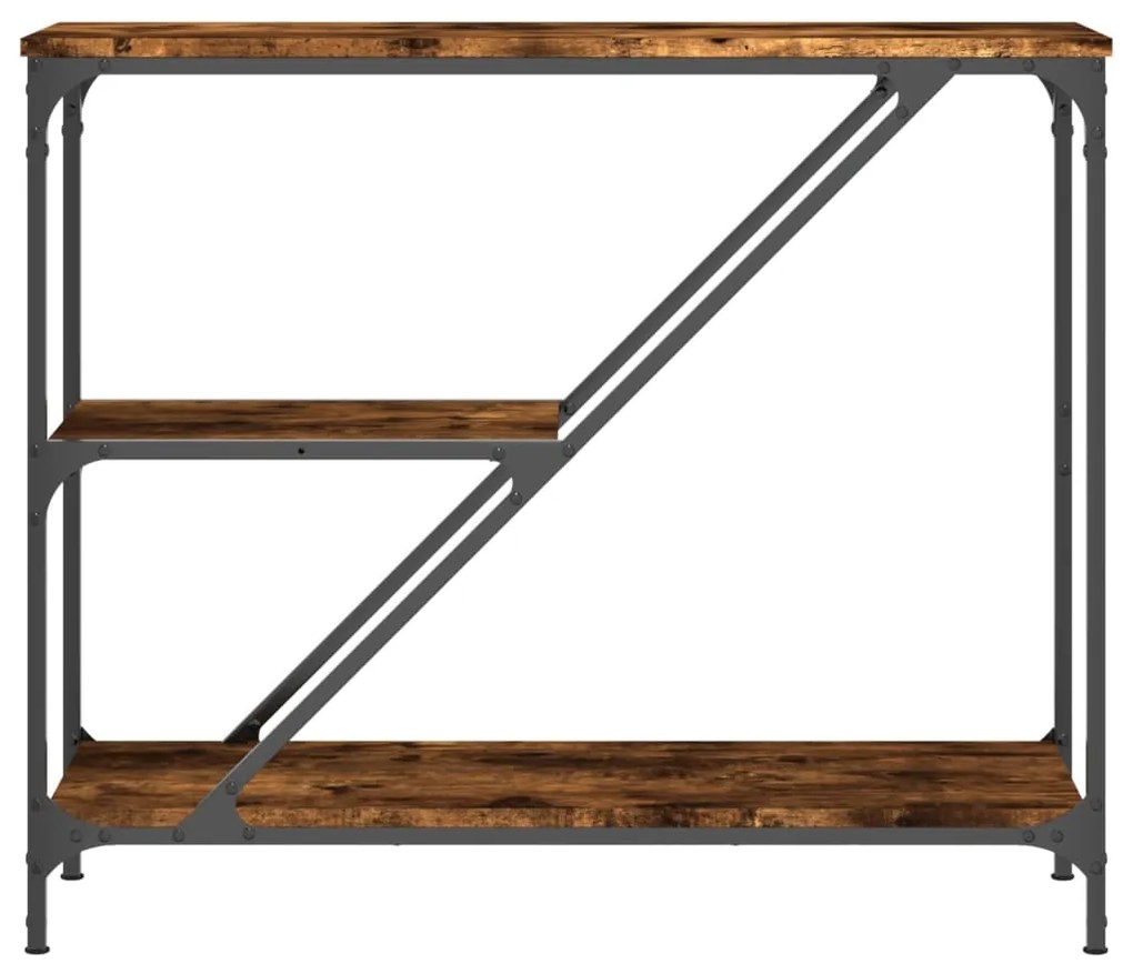 vidaXL Τραπέζι Κονσόλα Καπνιστή Δρυς 88,5x30x75 εκ. Επεξεργασμένο Ξύλο