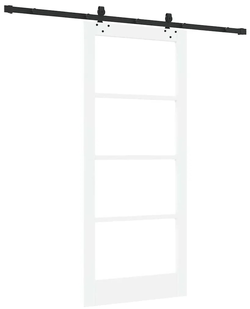 vidaXL Συρόμενη Πόρτα ORKDAL Λευκό 86 x 198.5 cm Ξύλο και μέταλλο