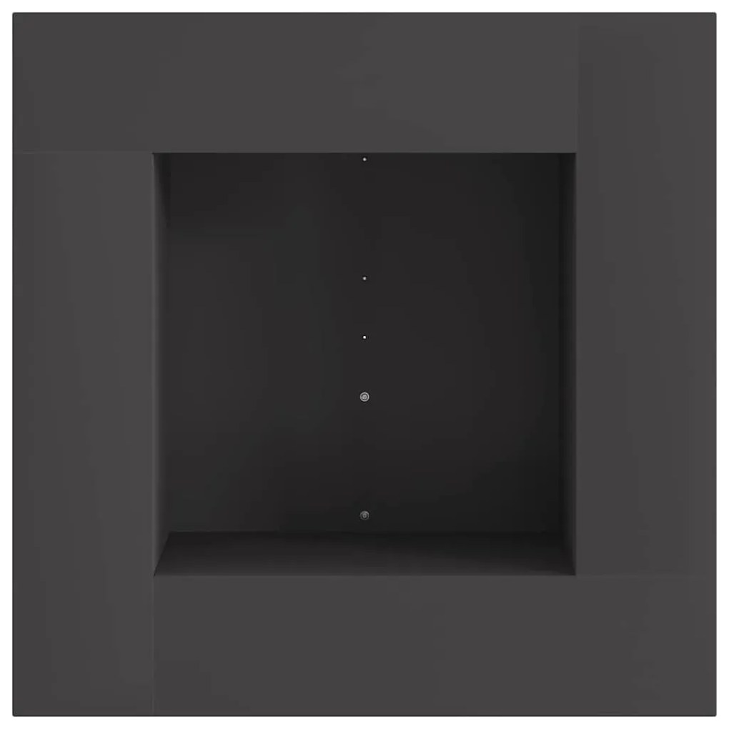 vidaXL Φωτιά Μαύρο 60 x 60 x 30 cm Κρύα έλαση από χάλυβα