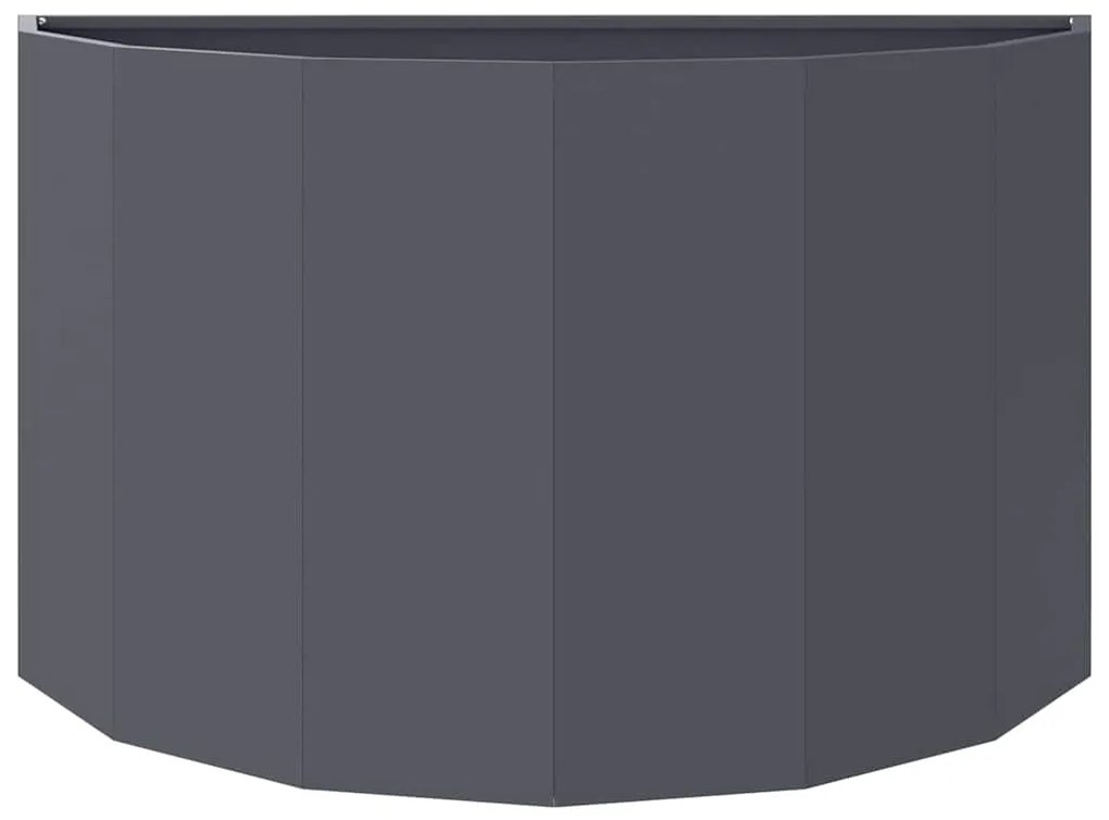 vidaXL Γλάστρα Ανθρακί 90 x 45 x 50 εκ. Ατσάλι