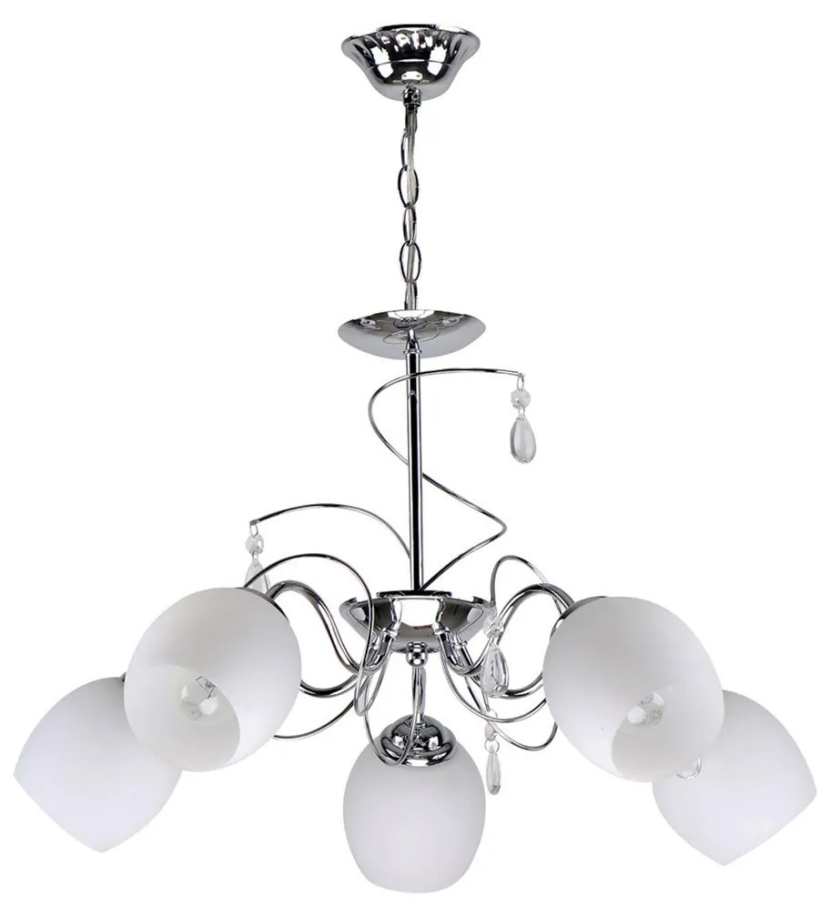 Φωτιστικό Οροφής Πολύφωτο Homelighting Ferrow 77-8084 Chrome