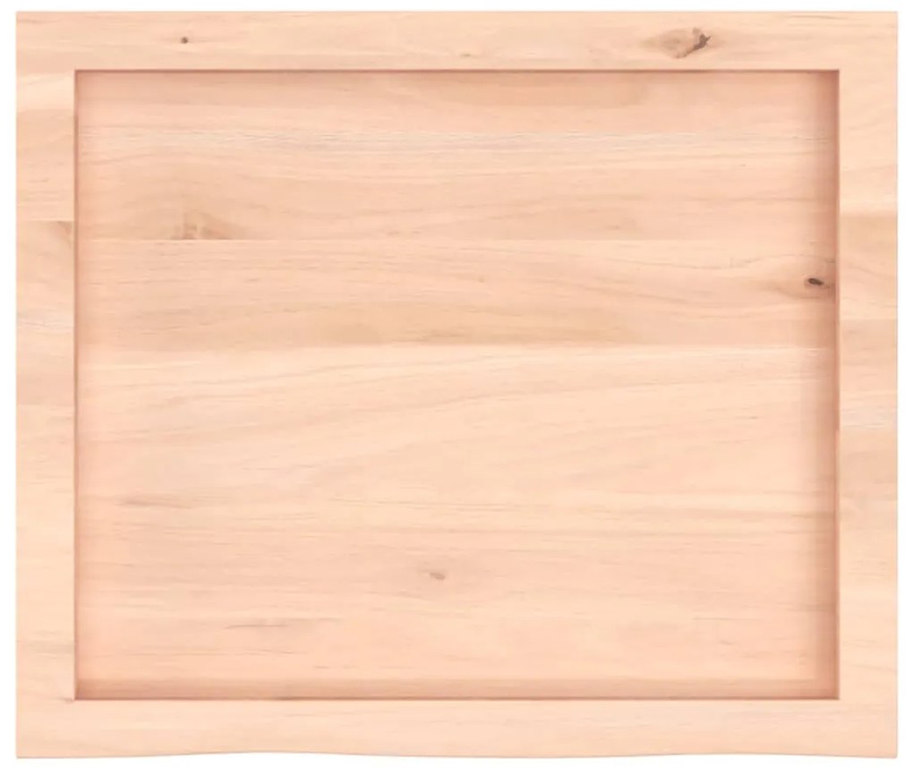 vidaXL Πάγκος Μπάνιου 60x50x(2-6) εκ. από Ακατέργαστο Μασίφ Ξύλο