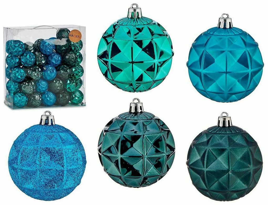Σετ Χριστουγεννιάτικες Μπάλες Krist+ Τυρκουάζ (4 Μονάδες)